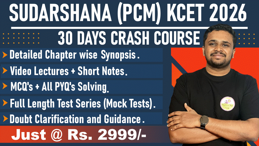 SUDARSHANA 2026 (PCM) KCET Crash Course