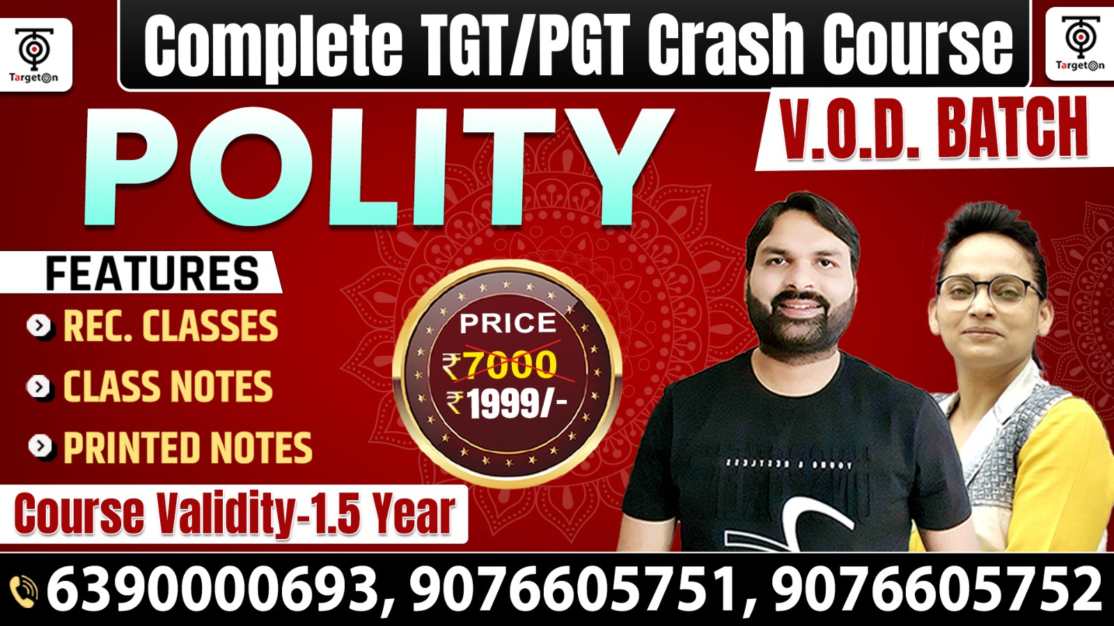 Complete TGT-PGT Crash Course - Polity