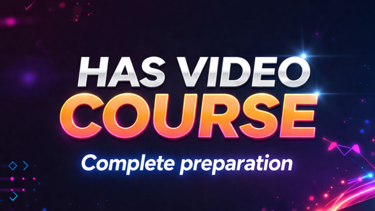 HAS VIDEO COURSE ✅