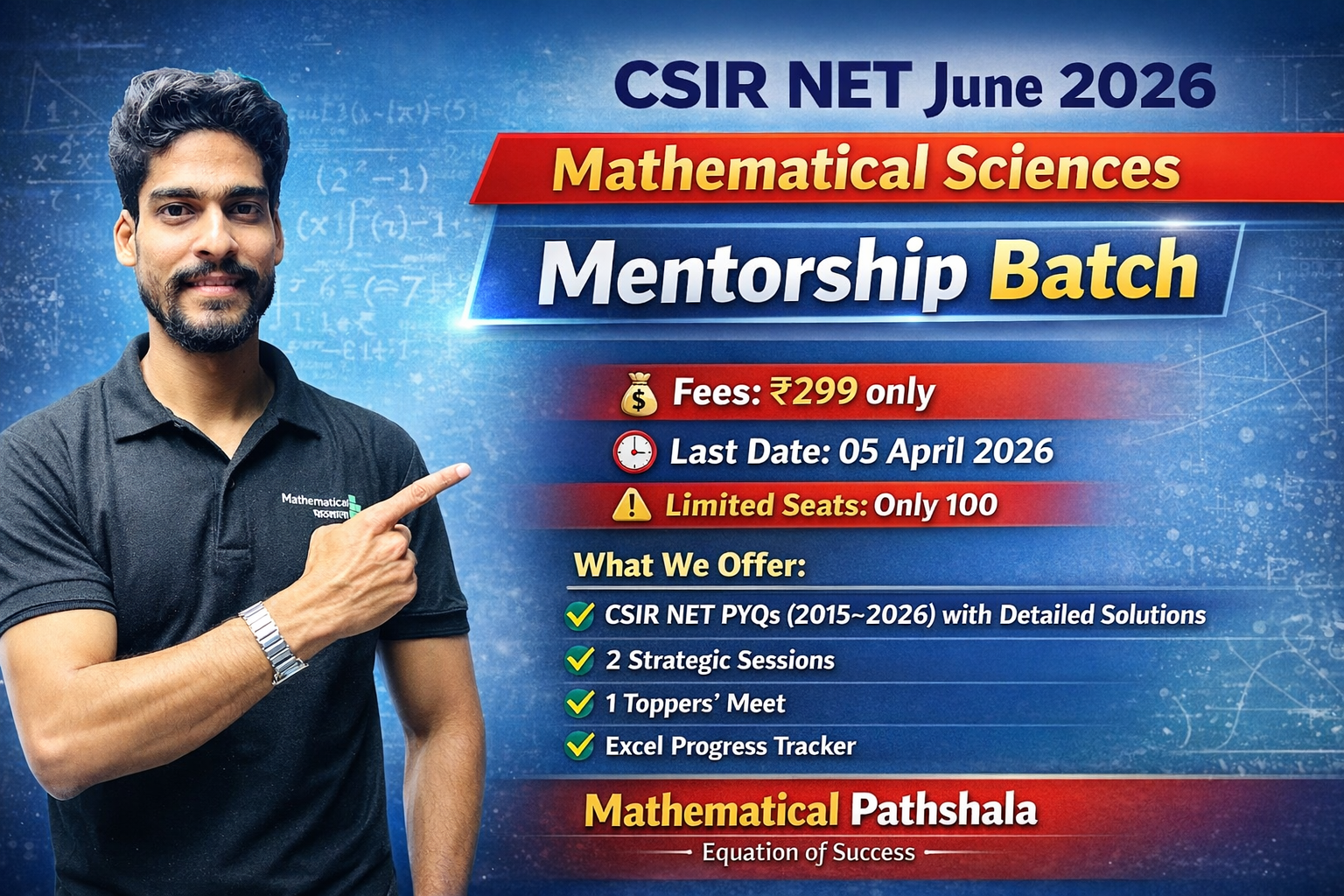 CSIR NET JUNE 2026 MENTORSHIP PROGRAM