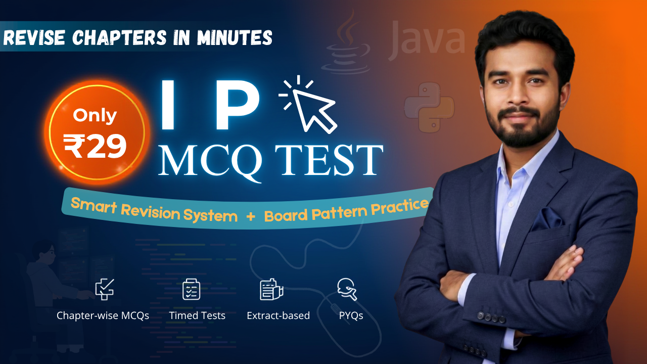 Class 12 – IP MCQ Test