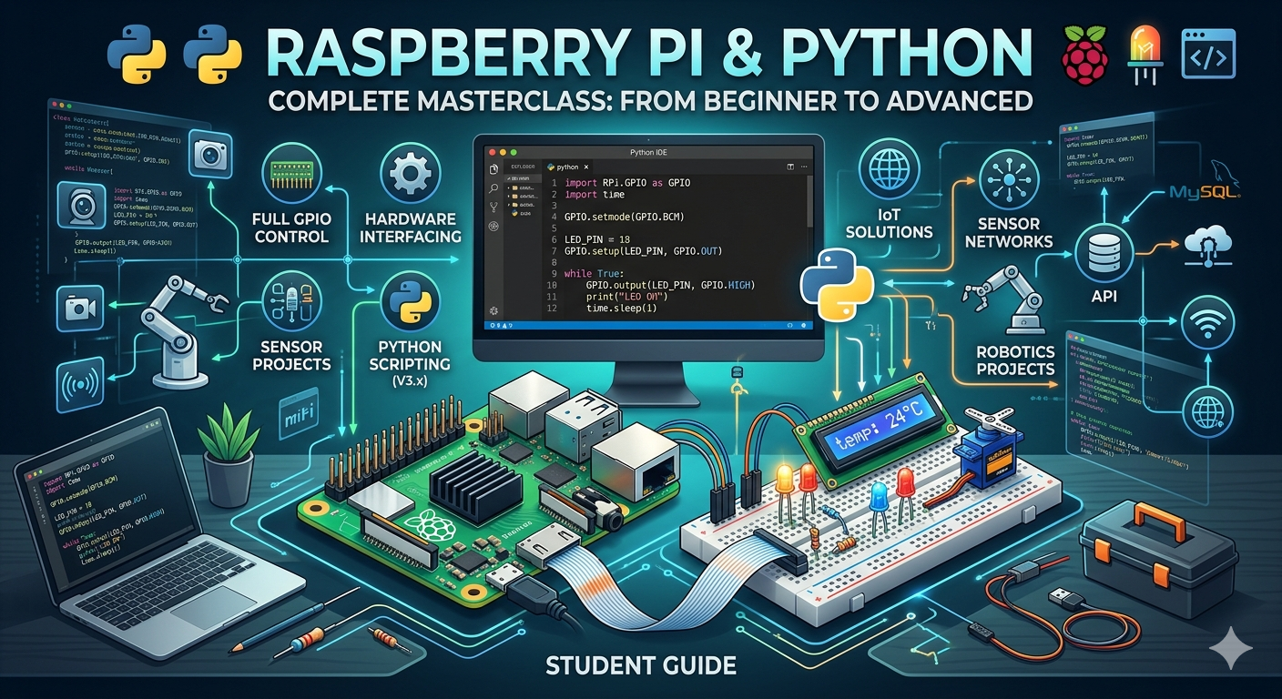 Raspberry pi + Python (Full Course)