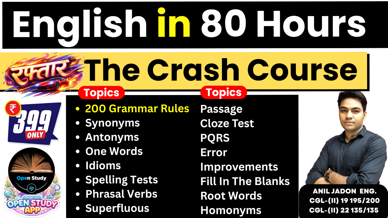 English रफ़्तार /Raftaar  The Crash Course  (English In 80 Hours)