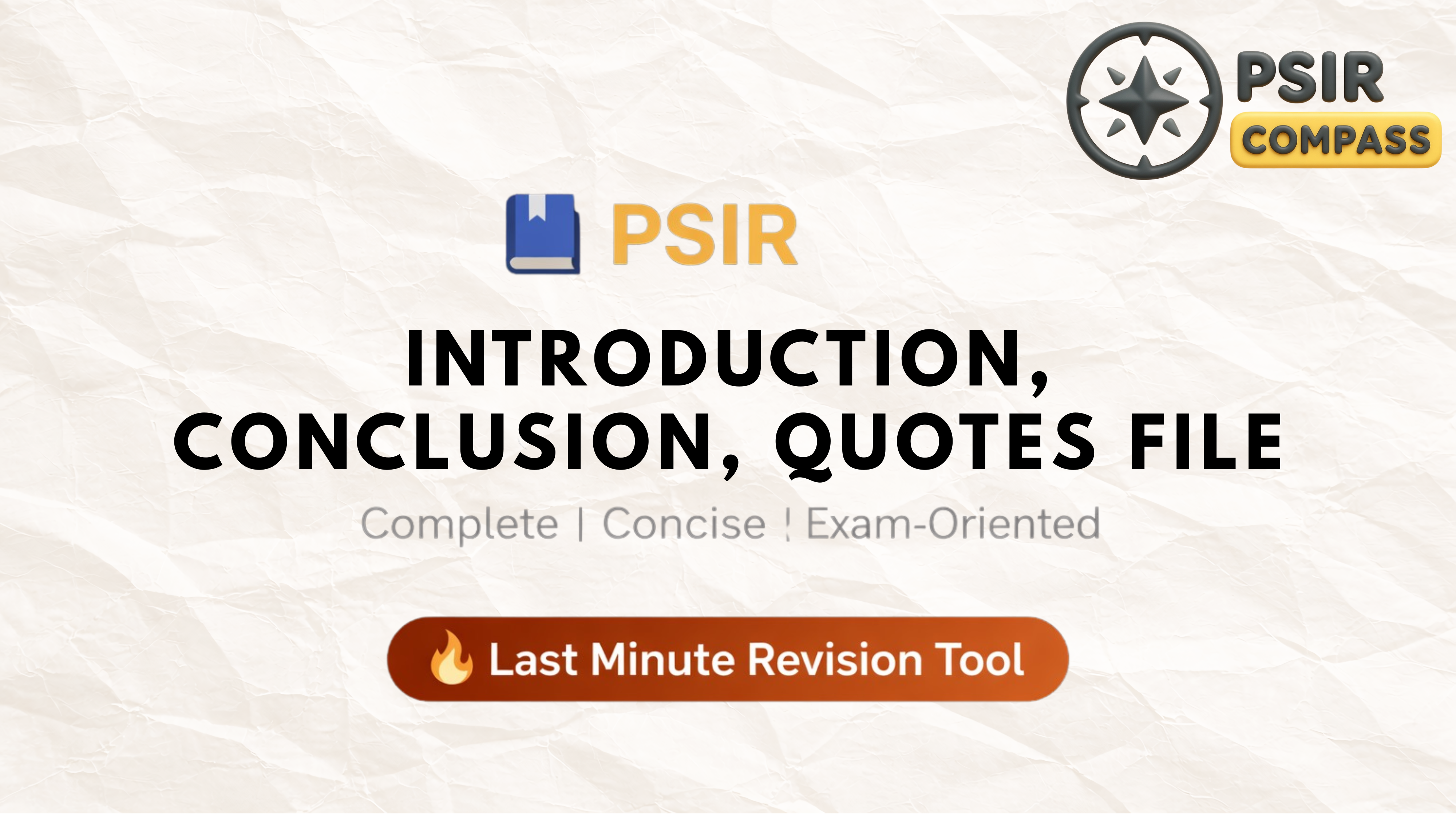 PSIR Introduction Conclusion Quotes File