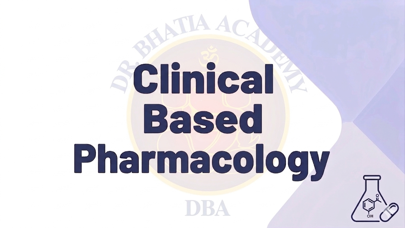 Clinical Based Pharmacology