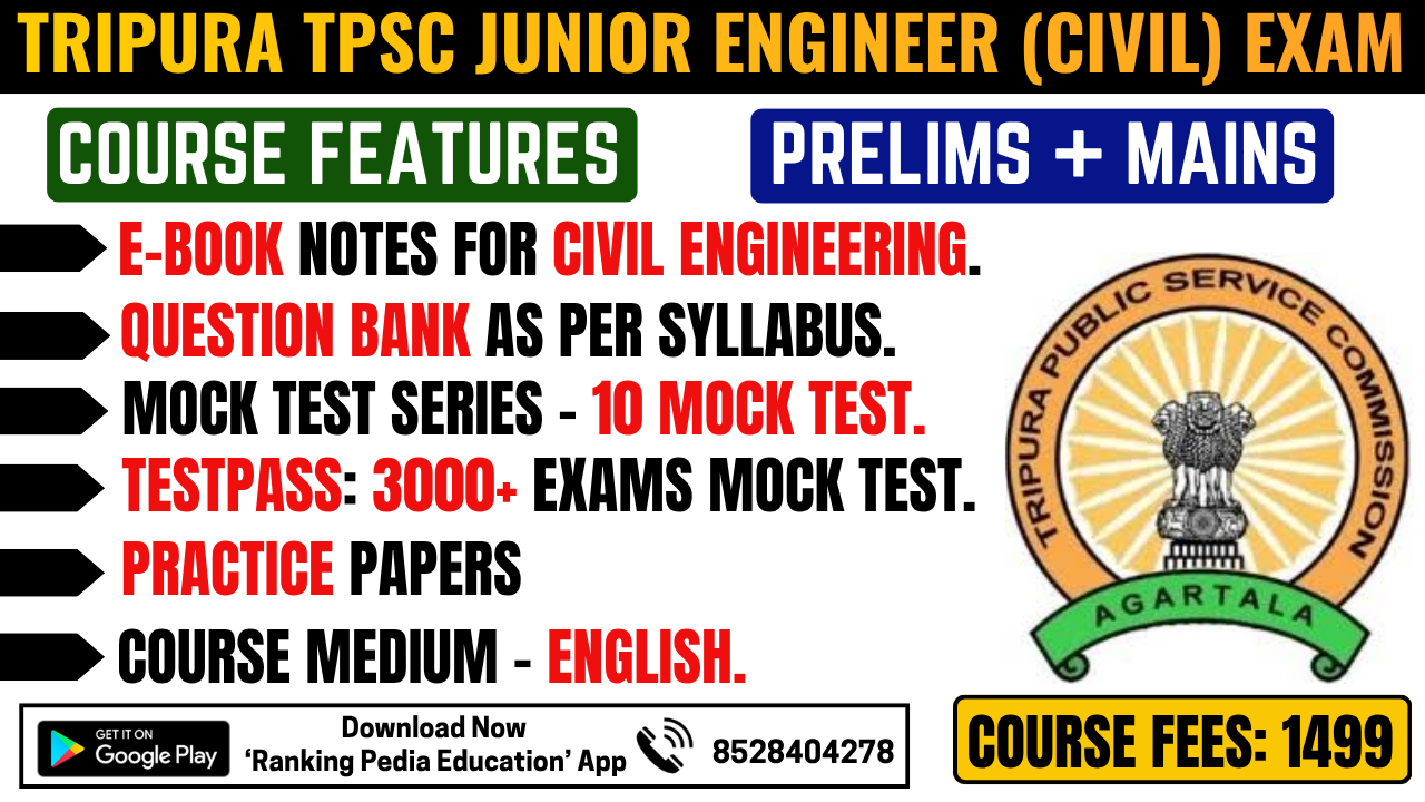 Tripura TPSC Junior Engineer (Civil) Exam Complete Course