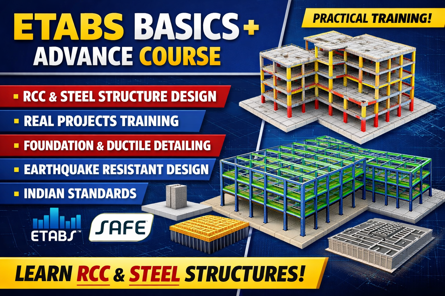 ETABS BASICS + ADVANCE COURSE