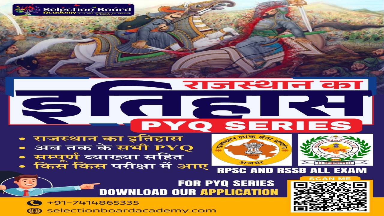 Rajasthan History (राजस्थान का इतिहास) PYQ Series