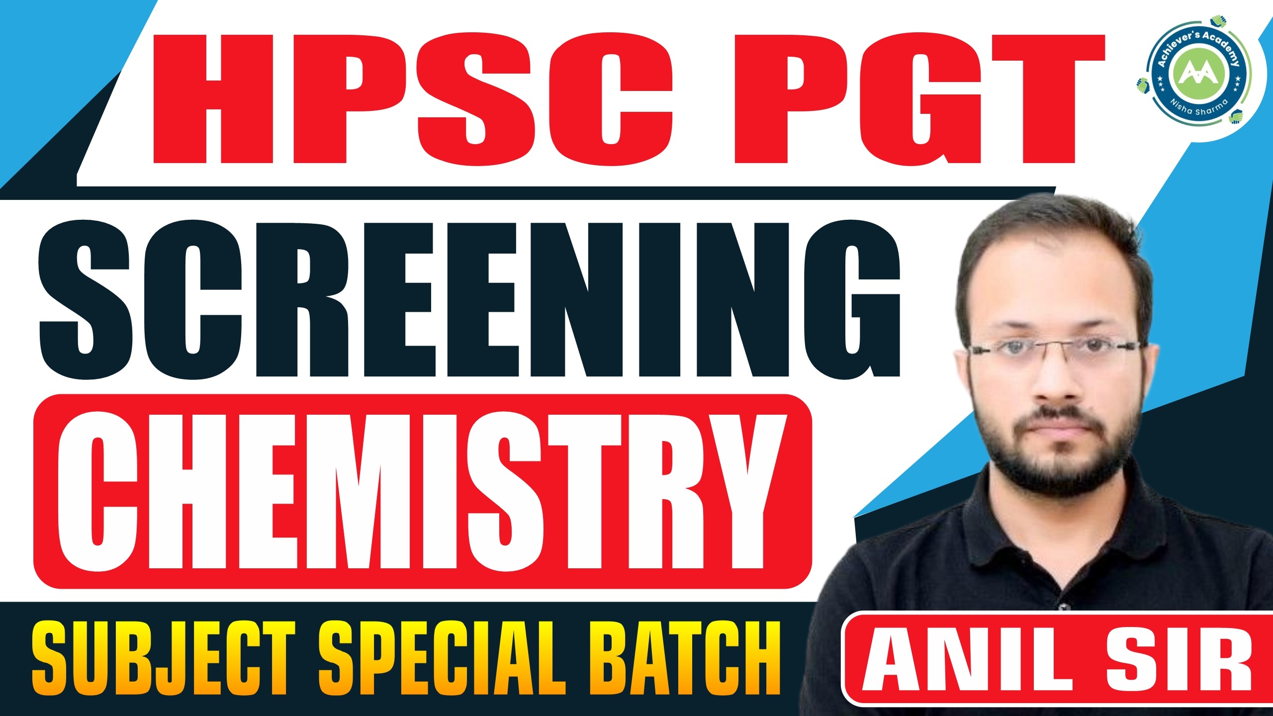 PGT Chemistry New Batch for HPSC Screening (Objective+Subjective) Exam