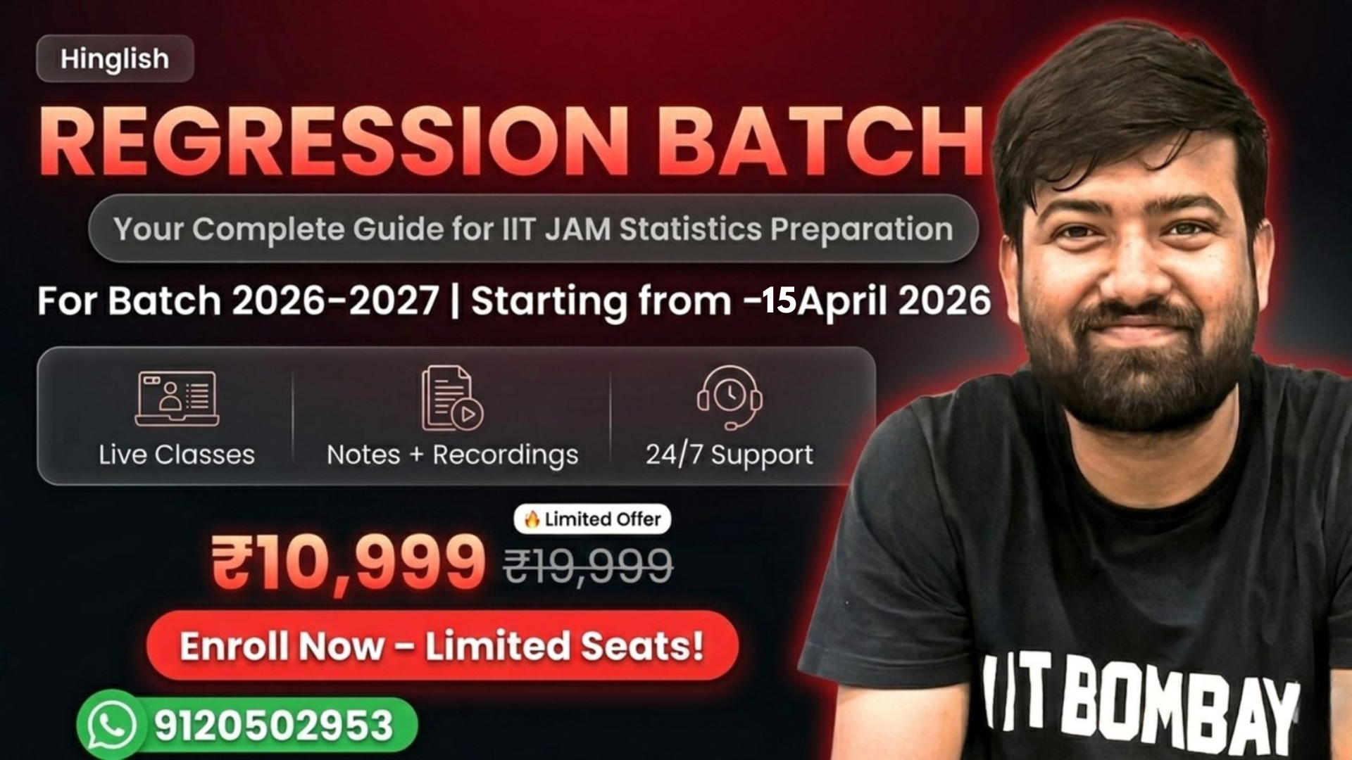 Regression Batch - IIT JAM 2027