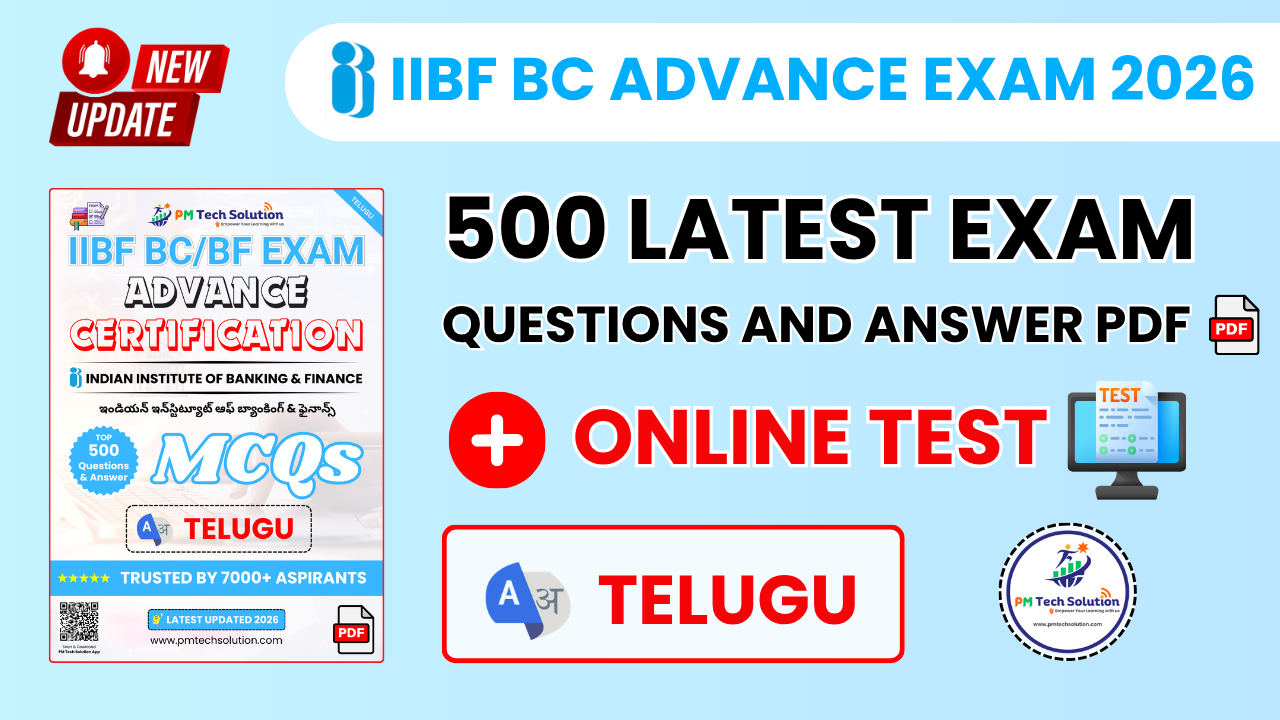 IIBF BC Advance Exam Questions Answer PDF Telugu 2026