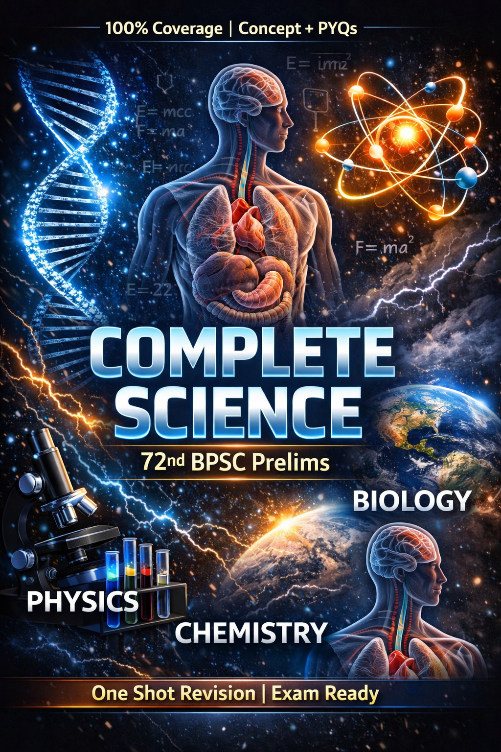 72nd BPSC Complete Science(Physics, Chemistry, Biology)