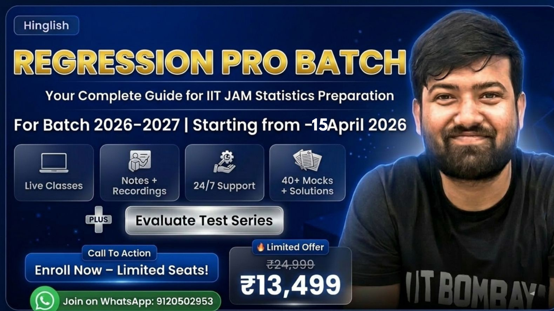 IIT JAM Statistics 2027 – Regression Pro Batch