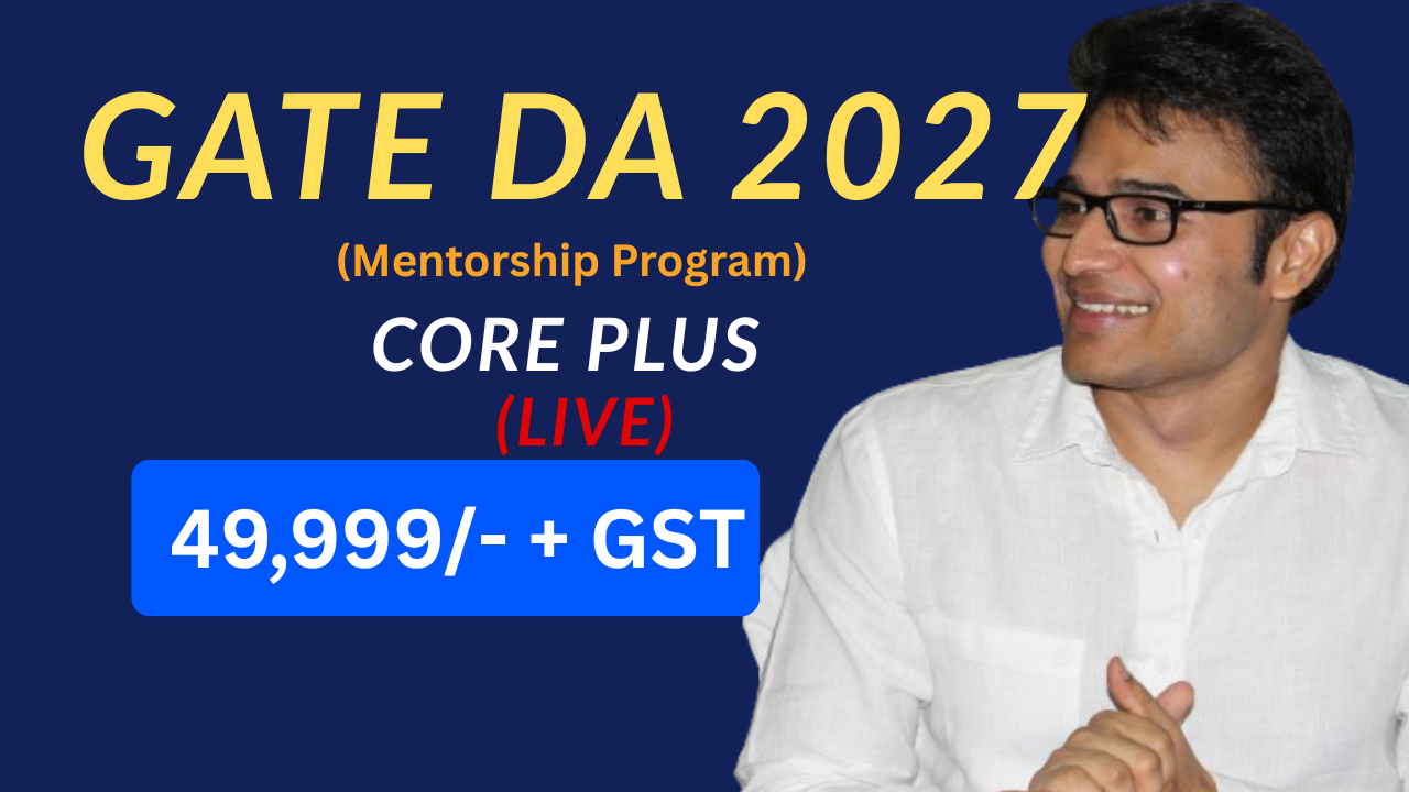 GATE DA 2027 –  Core Plus (Mentorship Program)