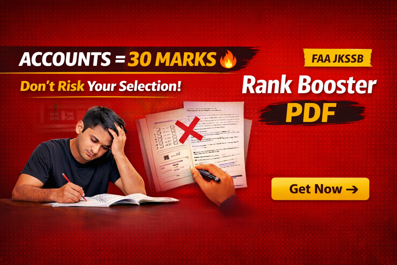 FAA Accounts Rank Booster – 30 Marks Strategy (Short Notes PDF)