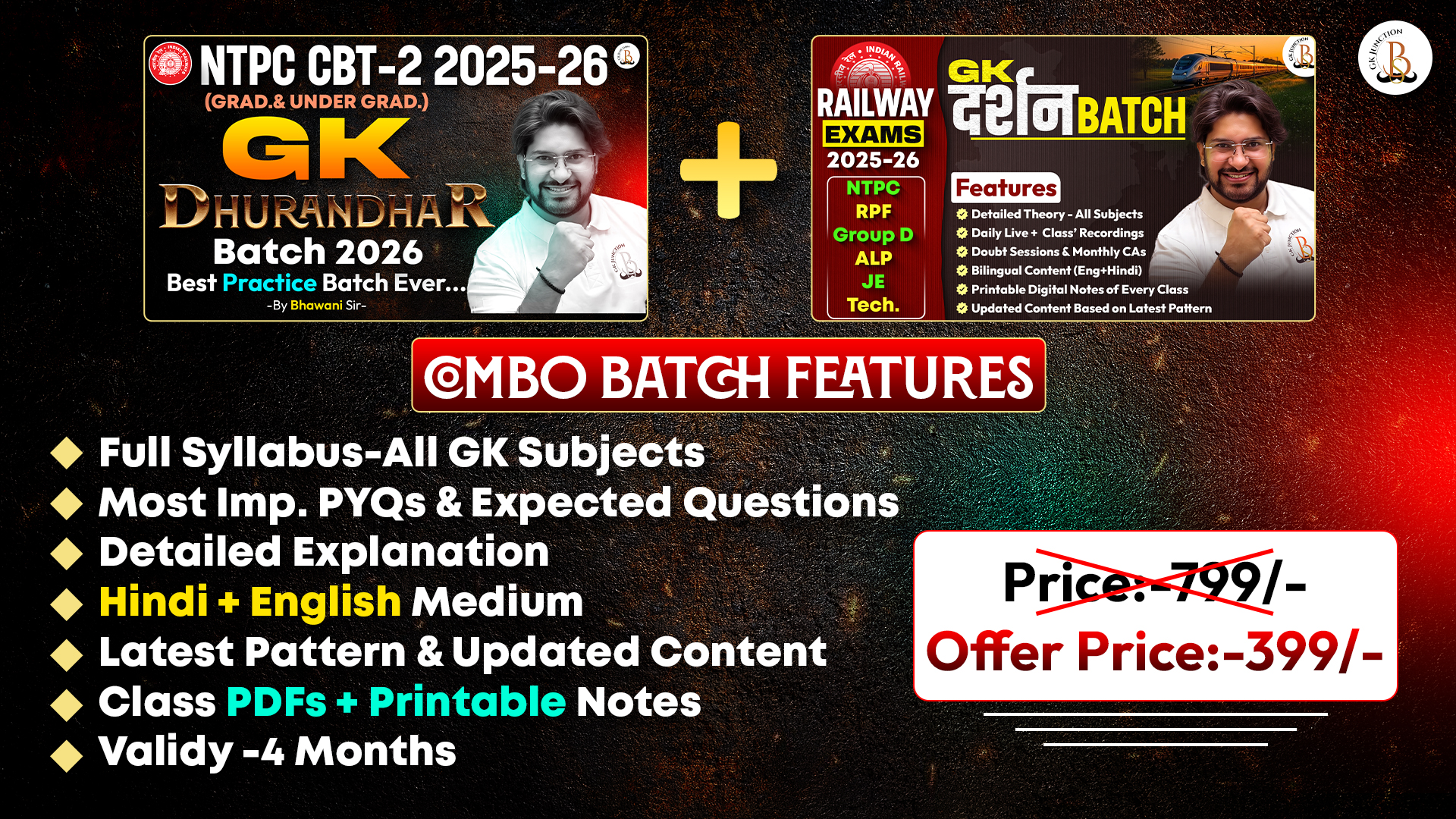 GK Dhurandhar + GK Darshan ( Practice + Theory ) Combo