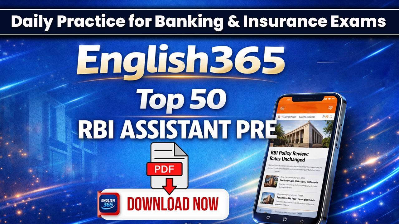 Top 50 Questions PDF Course For RBI Assistant
