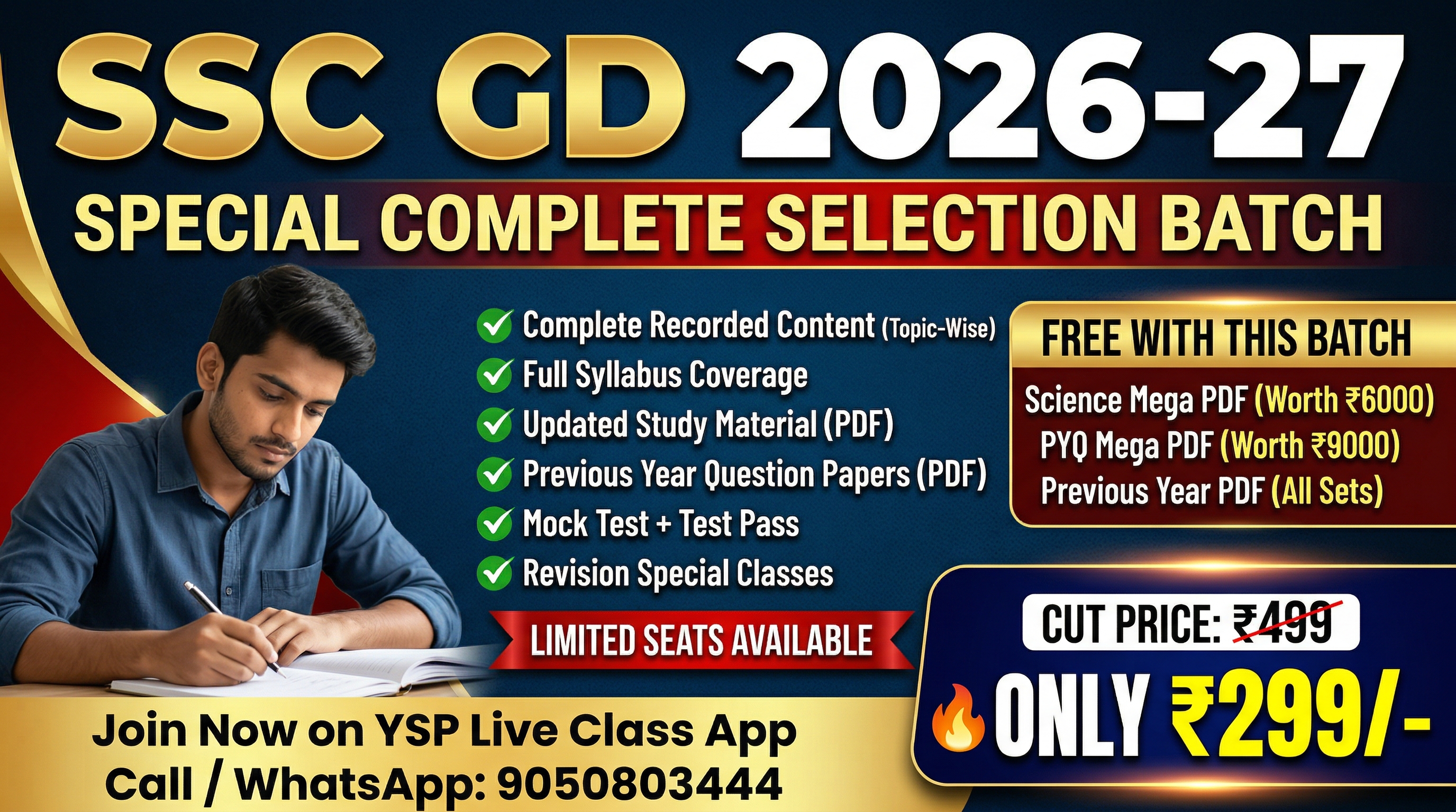 SSC GD Constable 2026-27: Complete Selection Batch (Full Course)