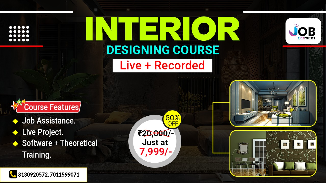 Interior Designing Course – Live + Recorded