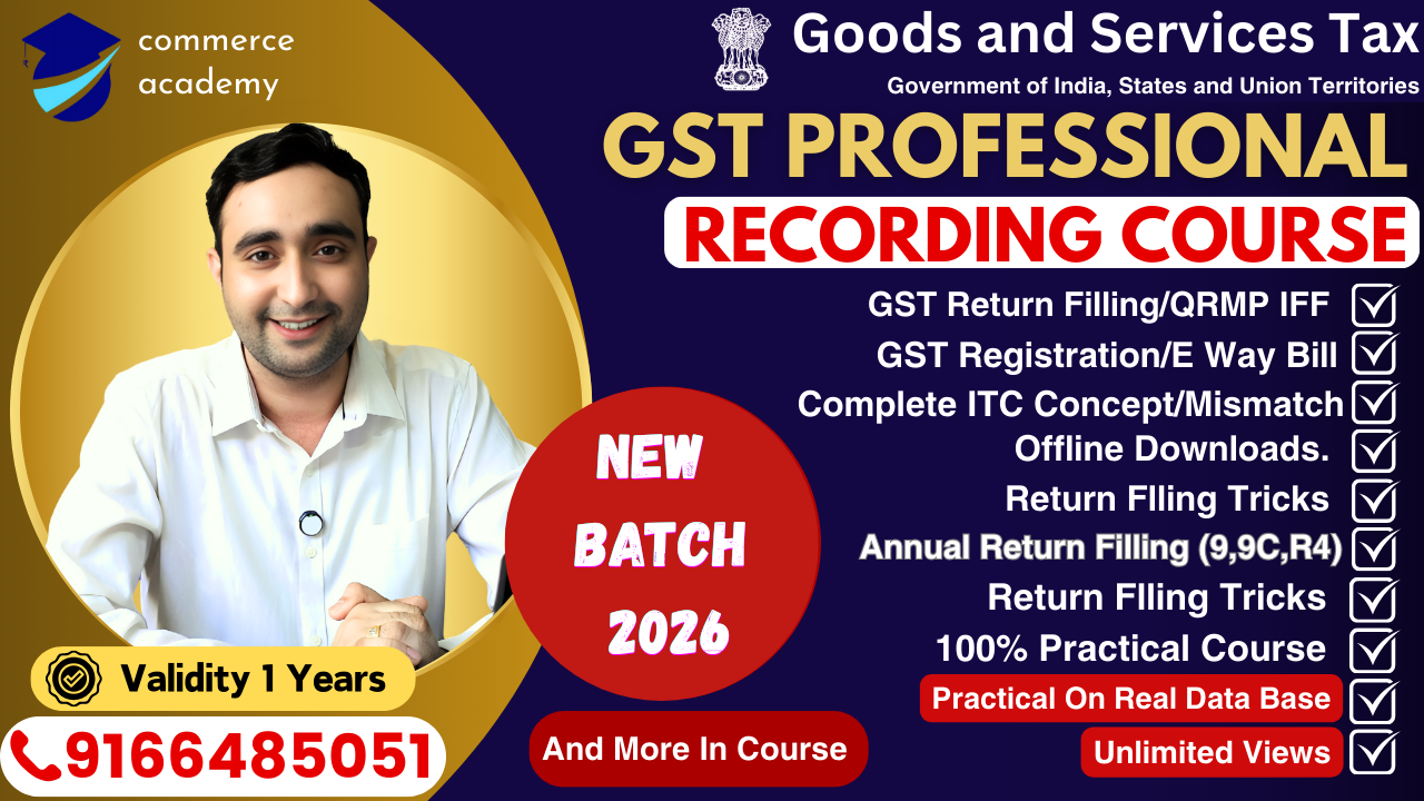 Only GST Return Filling Course | Live Class Recording Course Updated 2026