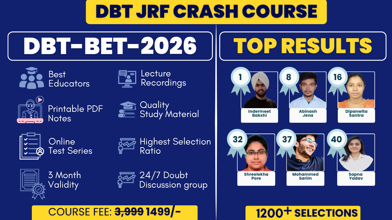 DBT-JRF (DBT-BET 2026) Crash Course