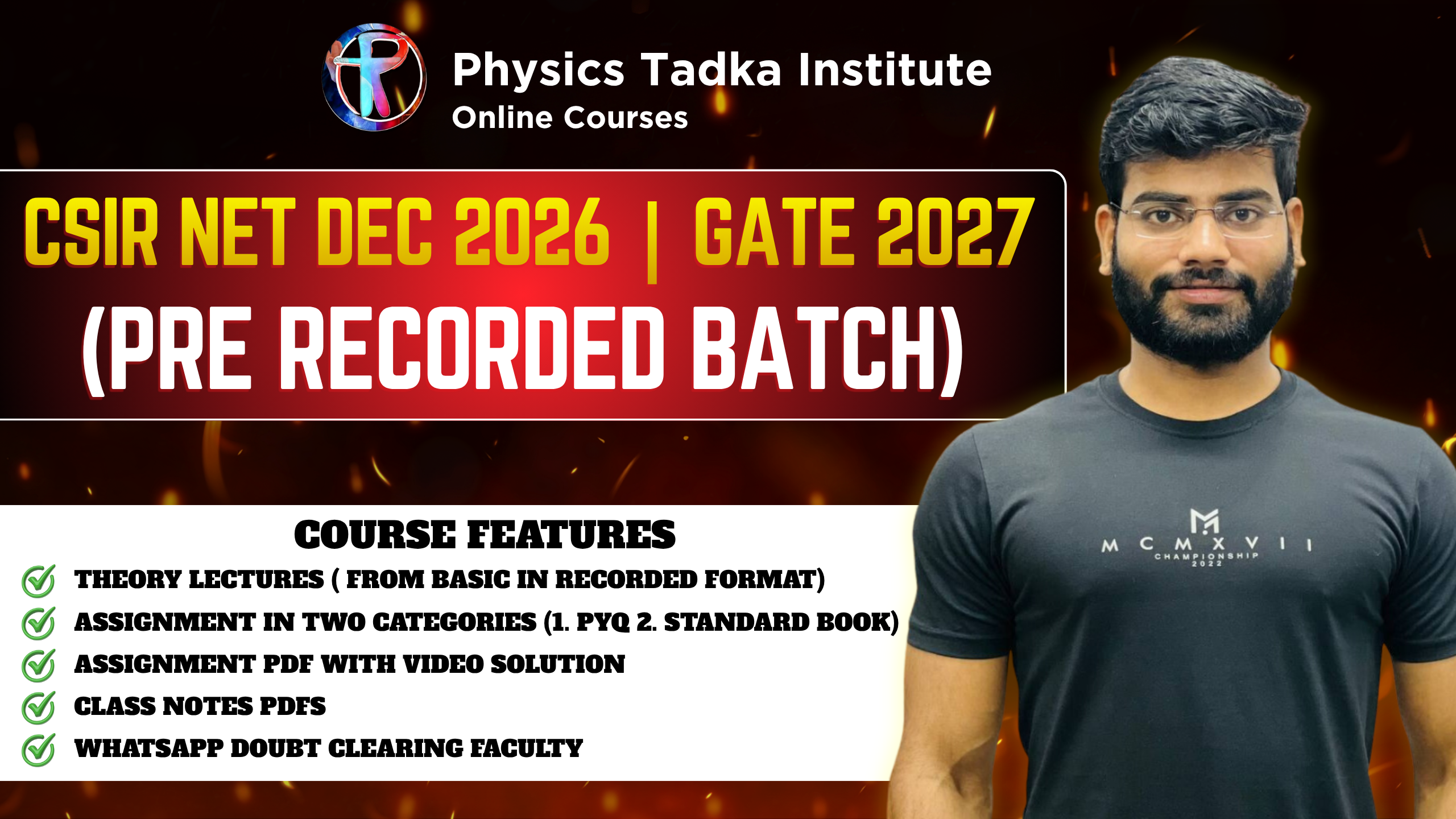 CSIR NET DEC 2026 | GATE 2027 (Pre recorded batch)
