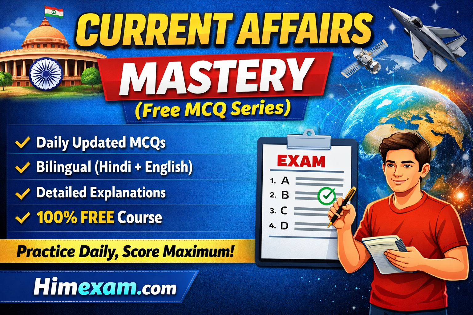 Current Affairs Mastery (Free MCQ Series)
