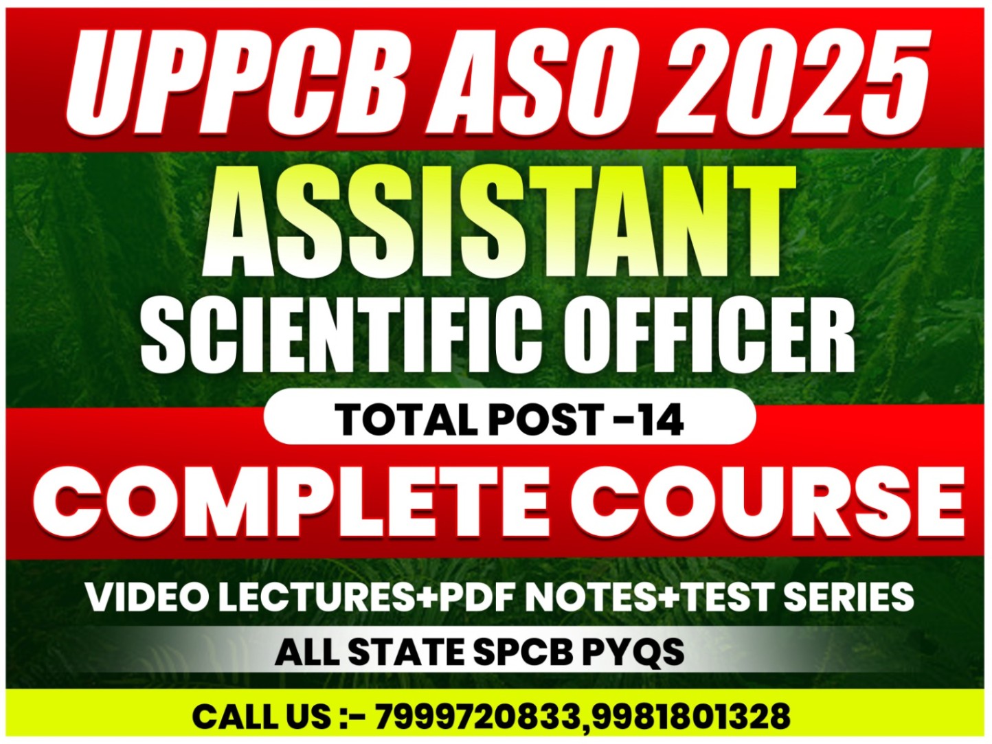 UPPCB ASO Assistant scientific officer complete course