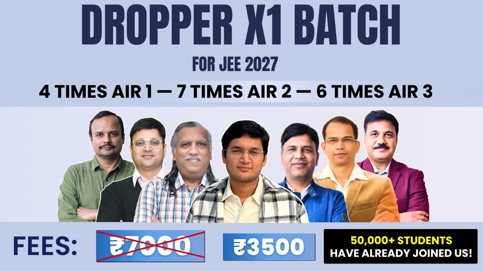 JEE 2027: DROPPER X1 BATCH