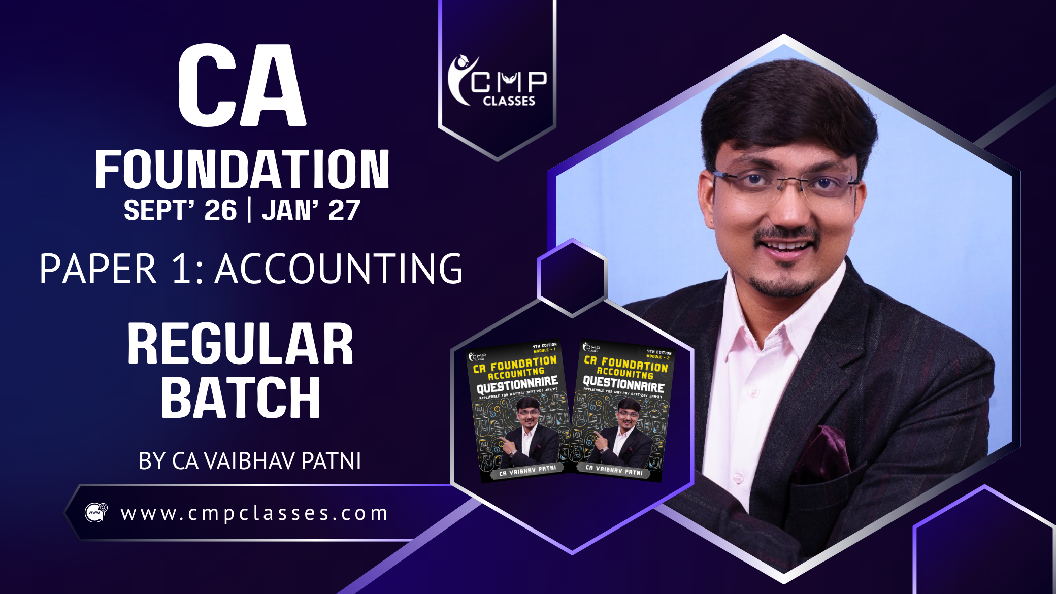 CA FOUNDATION Accounting Regular Batch By CA Vaibhav Patni