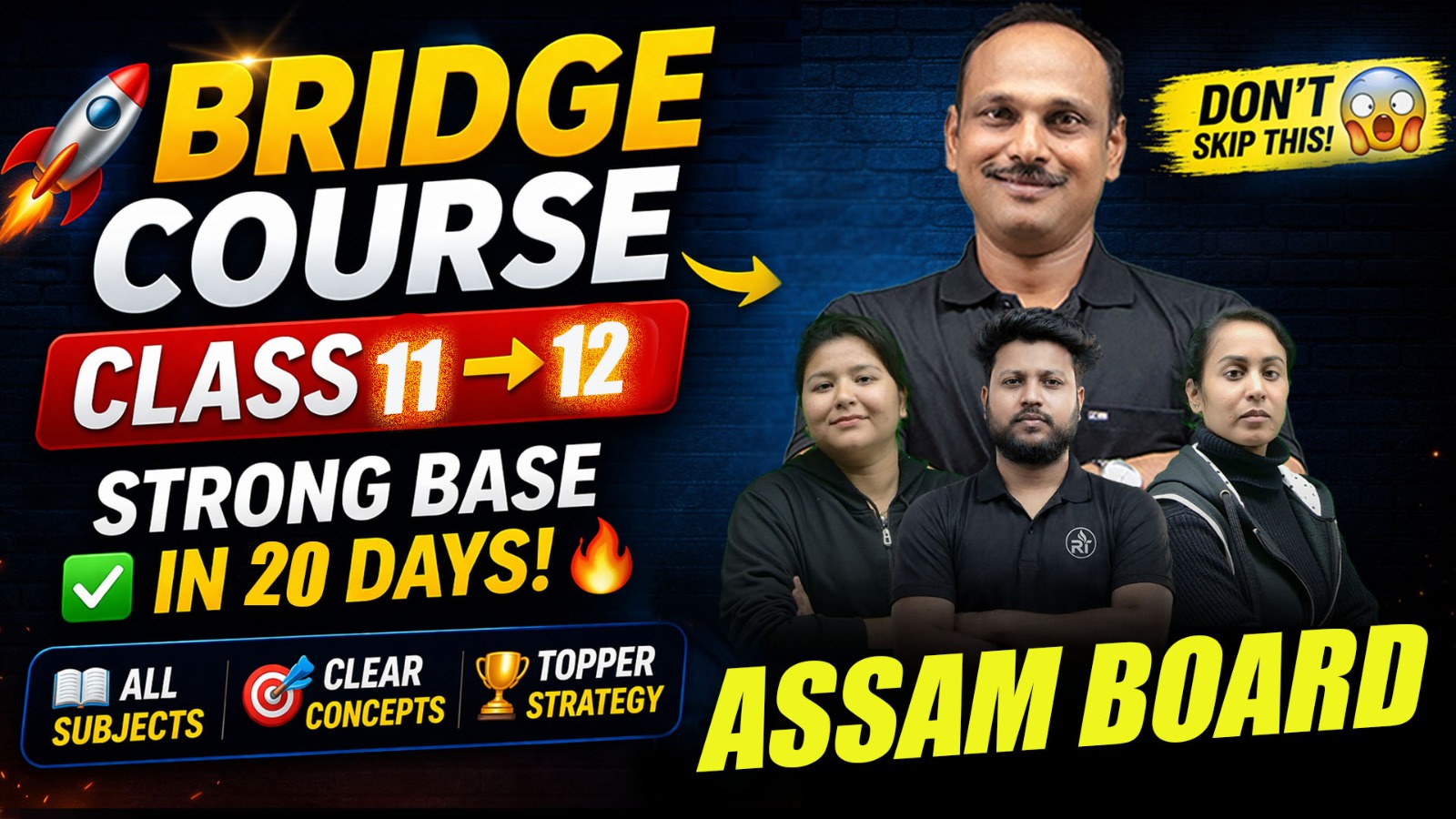 Bridge Course Class 11 & 12 Class