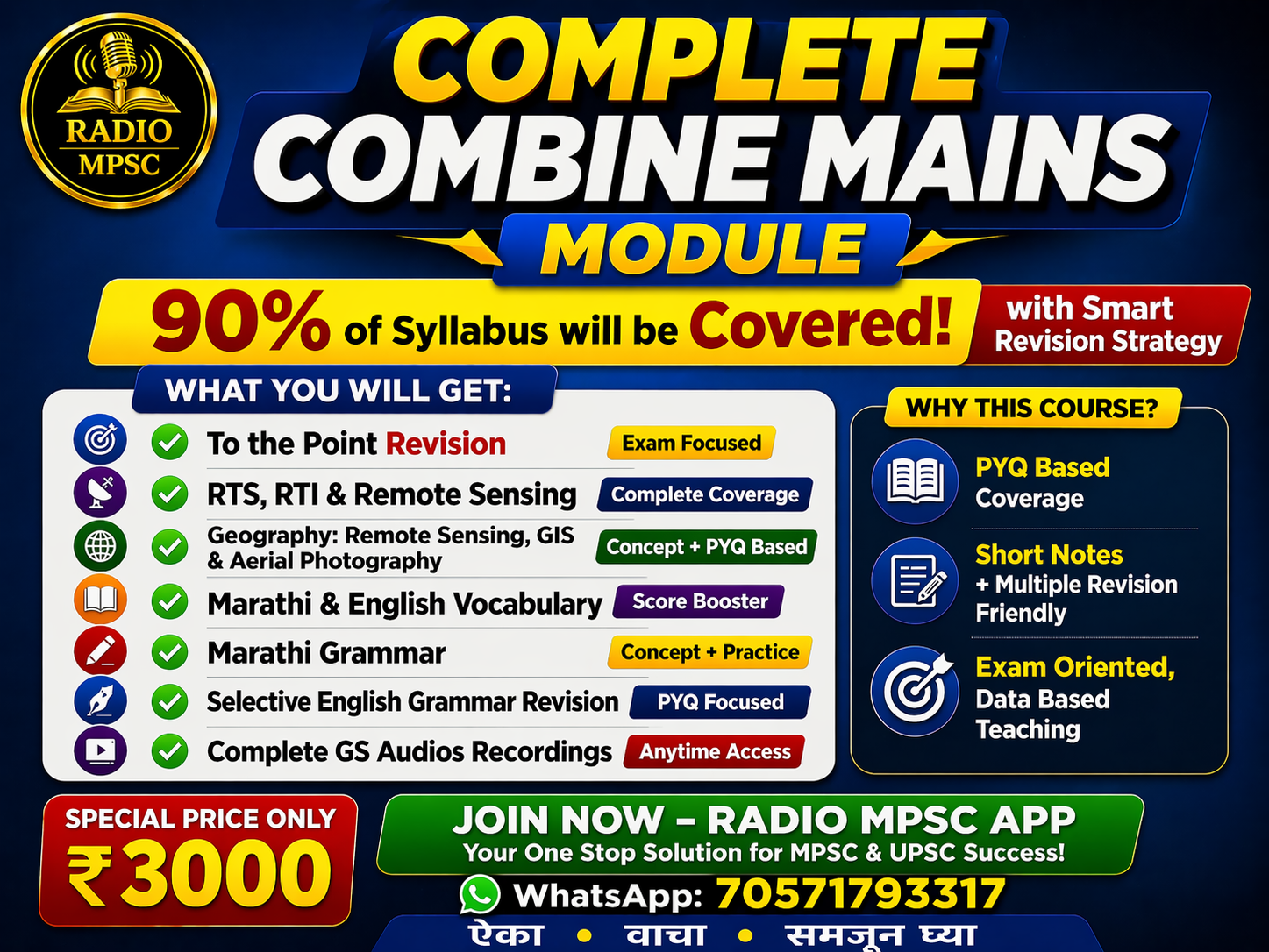 Combine Mains Module 2026