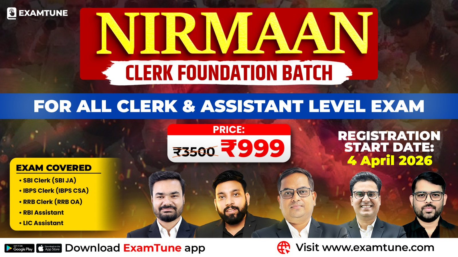 Clerk Foundation Batch 2026 | SBI, IBPS, RRB & RBI Assistant (Nirmaan) Course