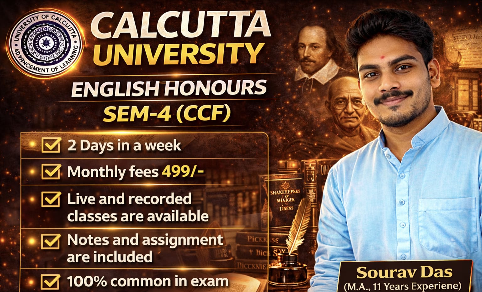 CU CCF SEM-4 ENGLISH HONOURS