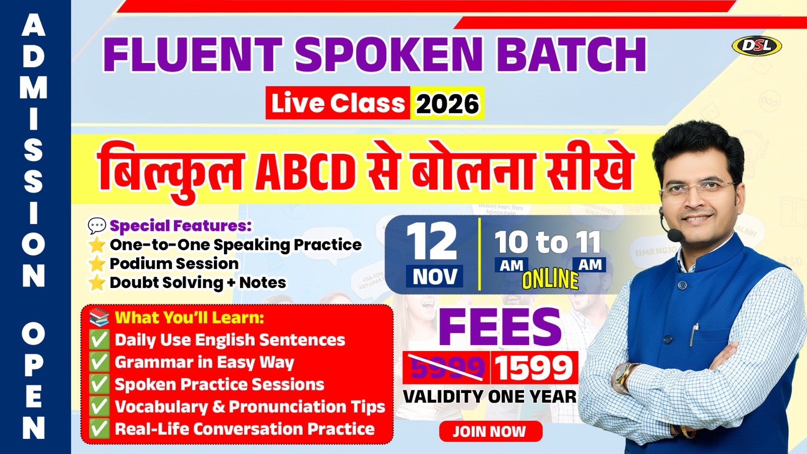 Fluent Spoken English Online Batch 2026 14091