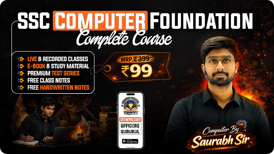 SSC Computer Foundation Course with Test Series (SSCCFCTS0426)