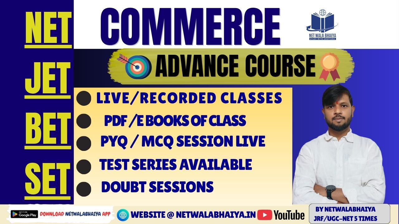 UGC-NET COMMERCE BASIC TO ADVANCE COURSE