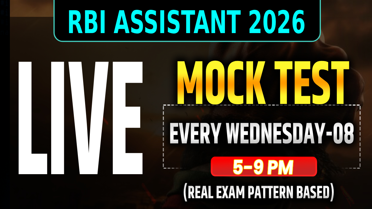 RBI Assistant Live Mock 2026