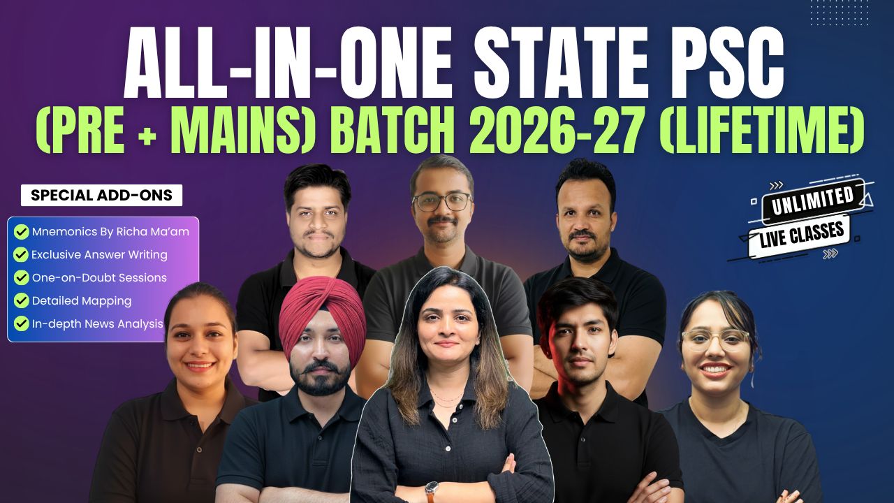 All in One State PCS (Pre & Mains) Batch 2026-27 (LIFETIME)