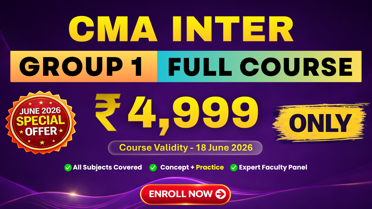 CMA Inter Group 1 - Special Offer for June 26 