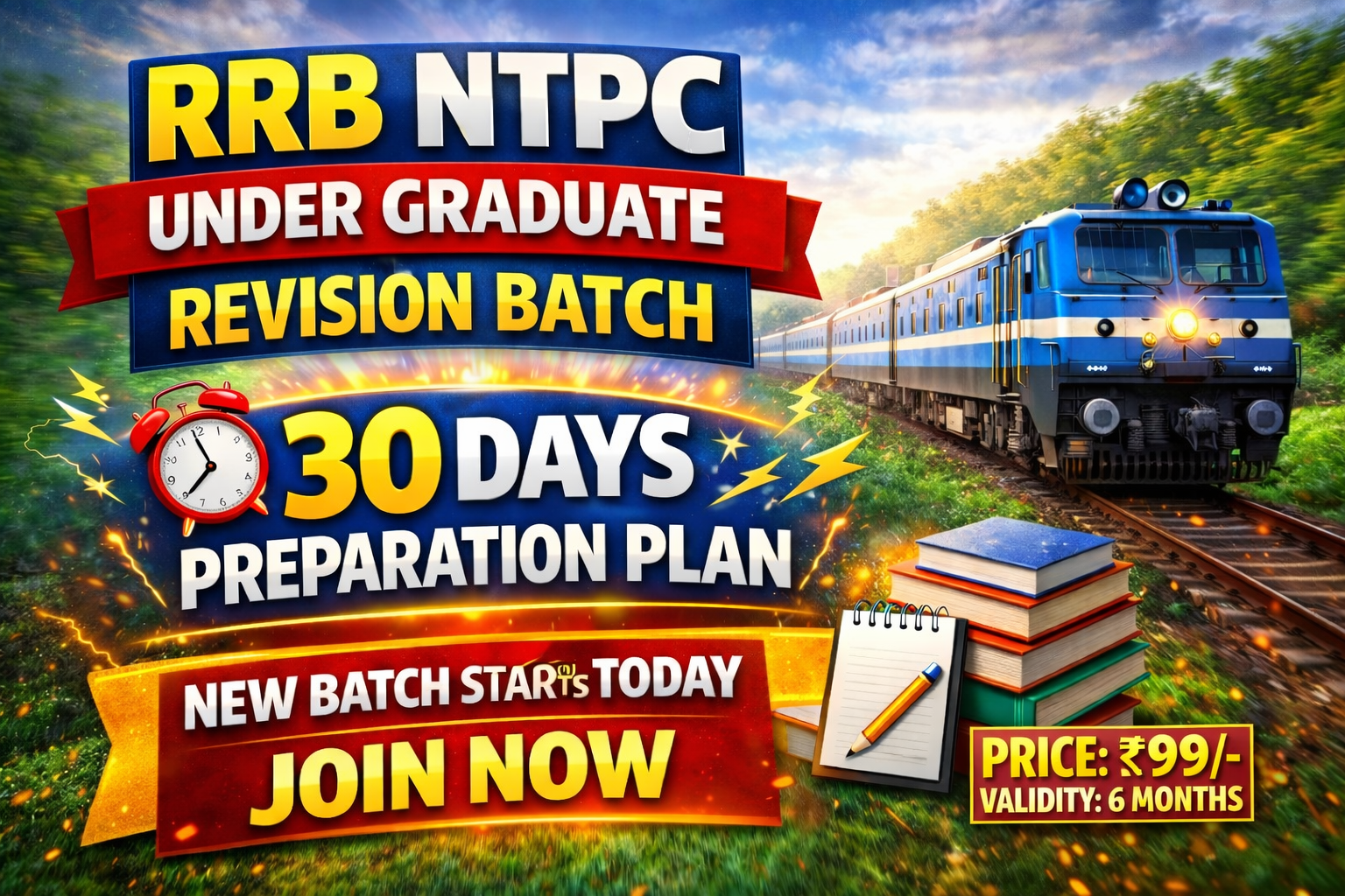 RRB NTPC UNDER GRADUATE REVISION BATCH 