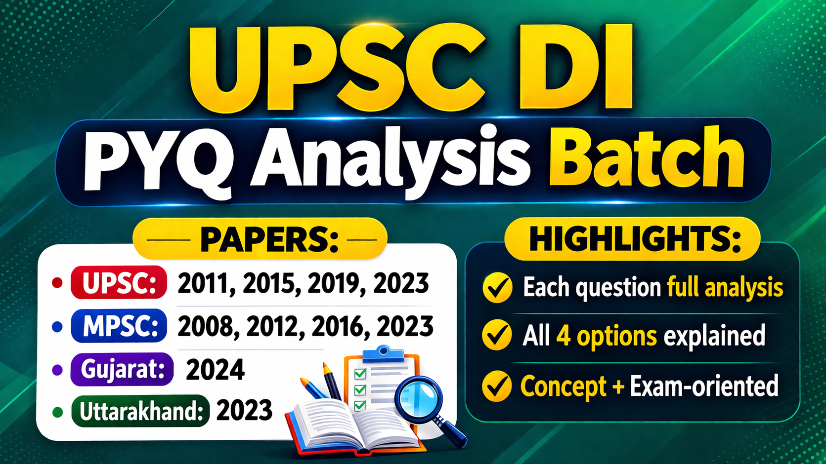 DI UPSC & MPSC PYQ BATCH
