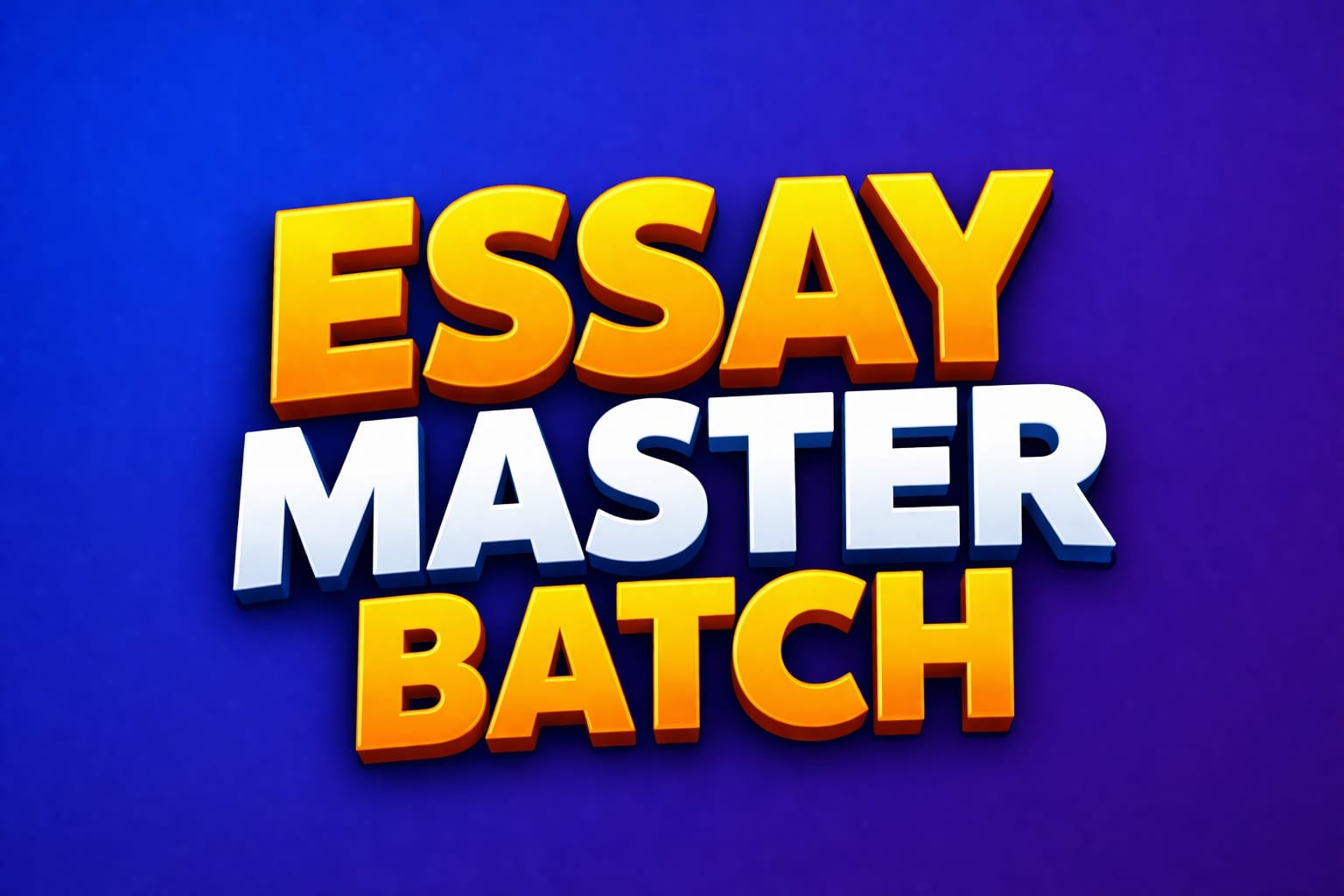  Essay Master Batch