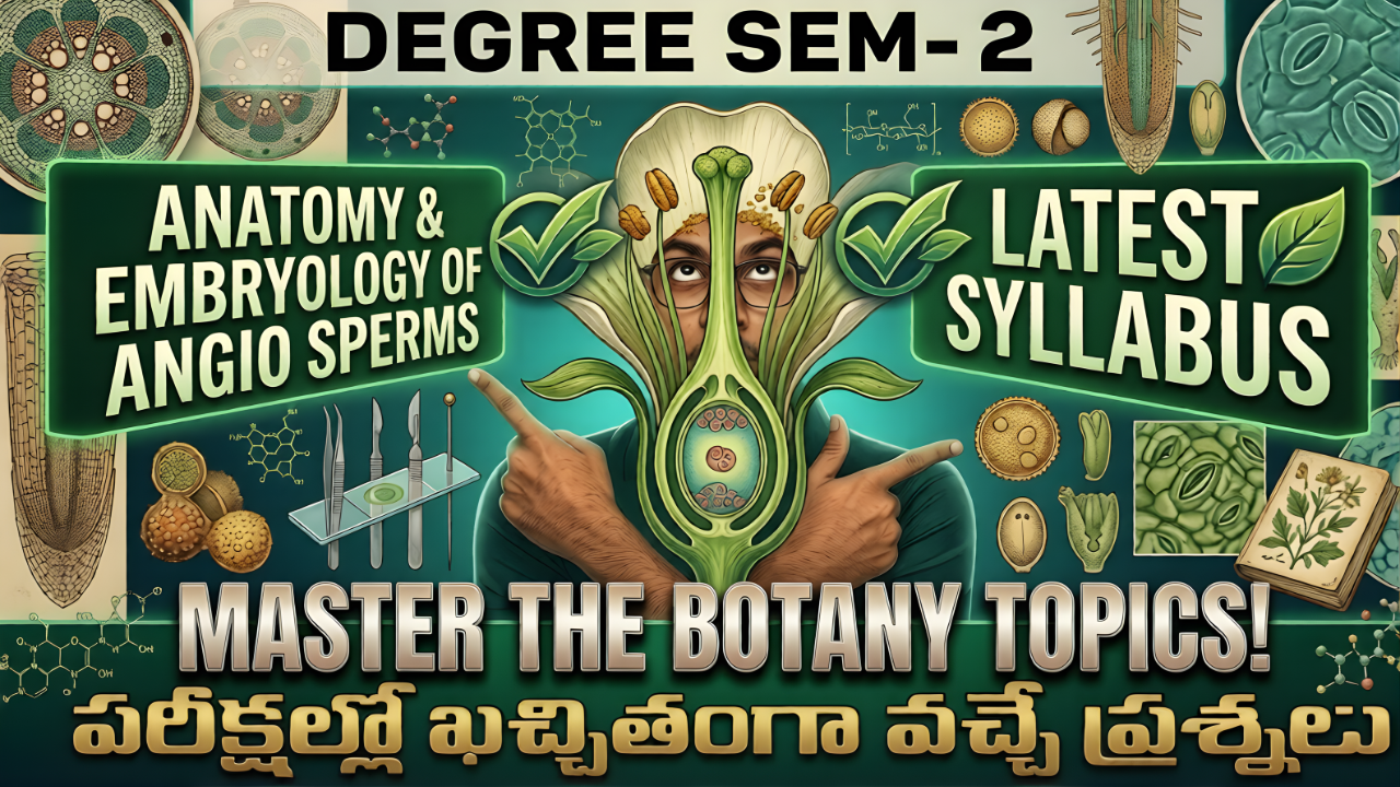 Anatomy & Embryology of Angiosperms