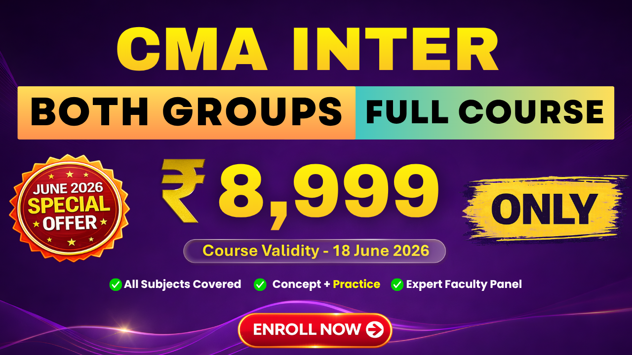 CMA Inter Both Groups - Special Offer for June 2026