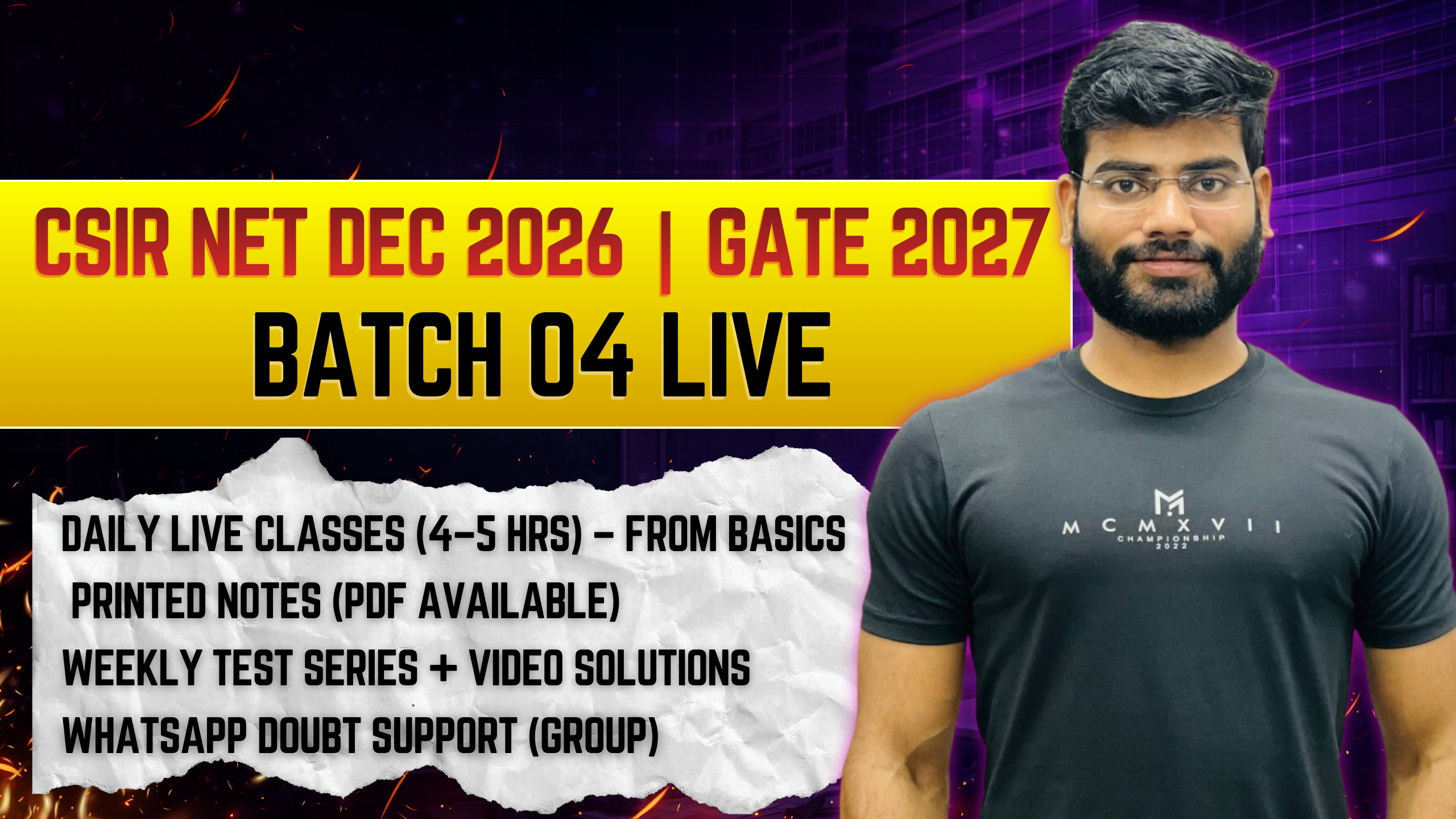 CSIR NET DEC 2026| GATE 2027 (BATCH 04 LIVE)