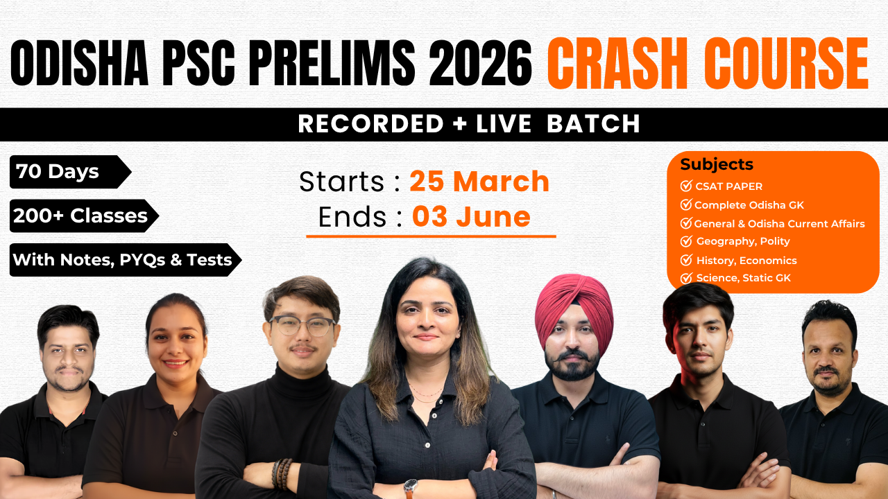 Odisha PSC Prelims 2026 Crash Course