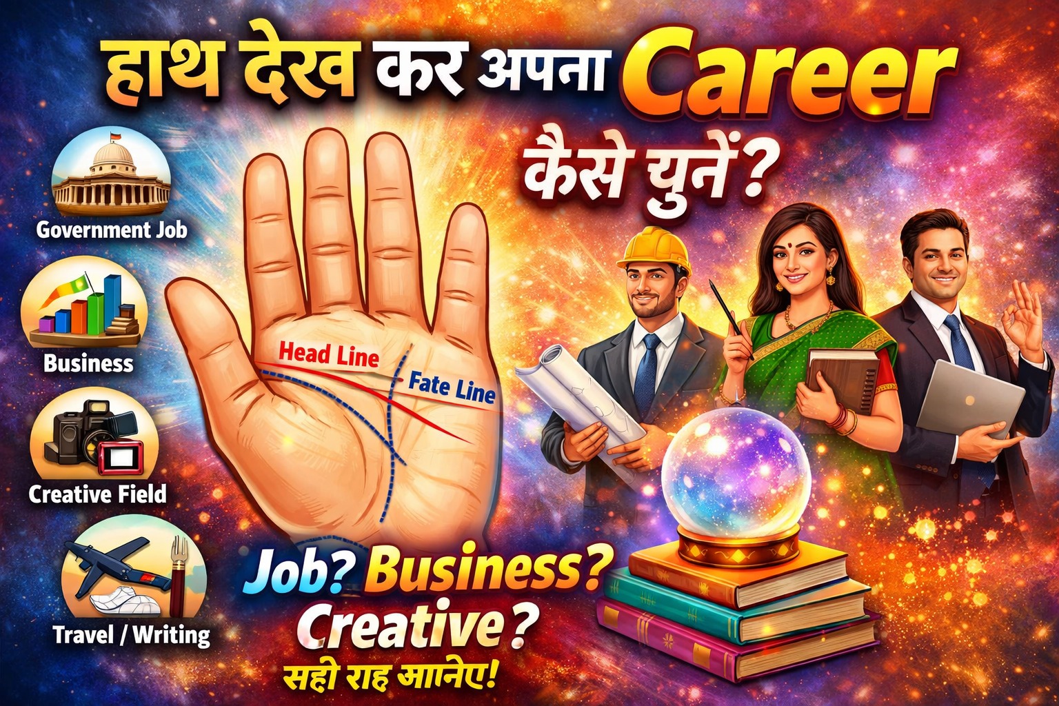 Apna career kis field me banaye 