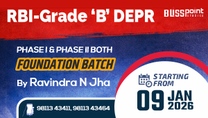 RBI – Grade ‘B’ – DEPR | Foundation Batch (Phase – I & Phase – II both) Under the Guidance of Ravindra N Jha New Batch – 9 Jan 2026