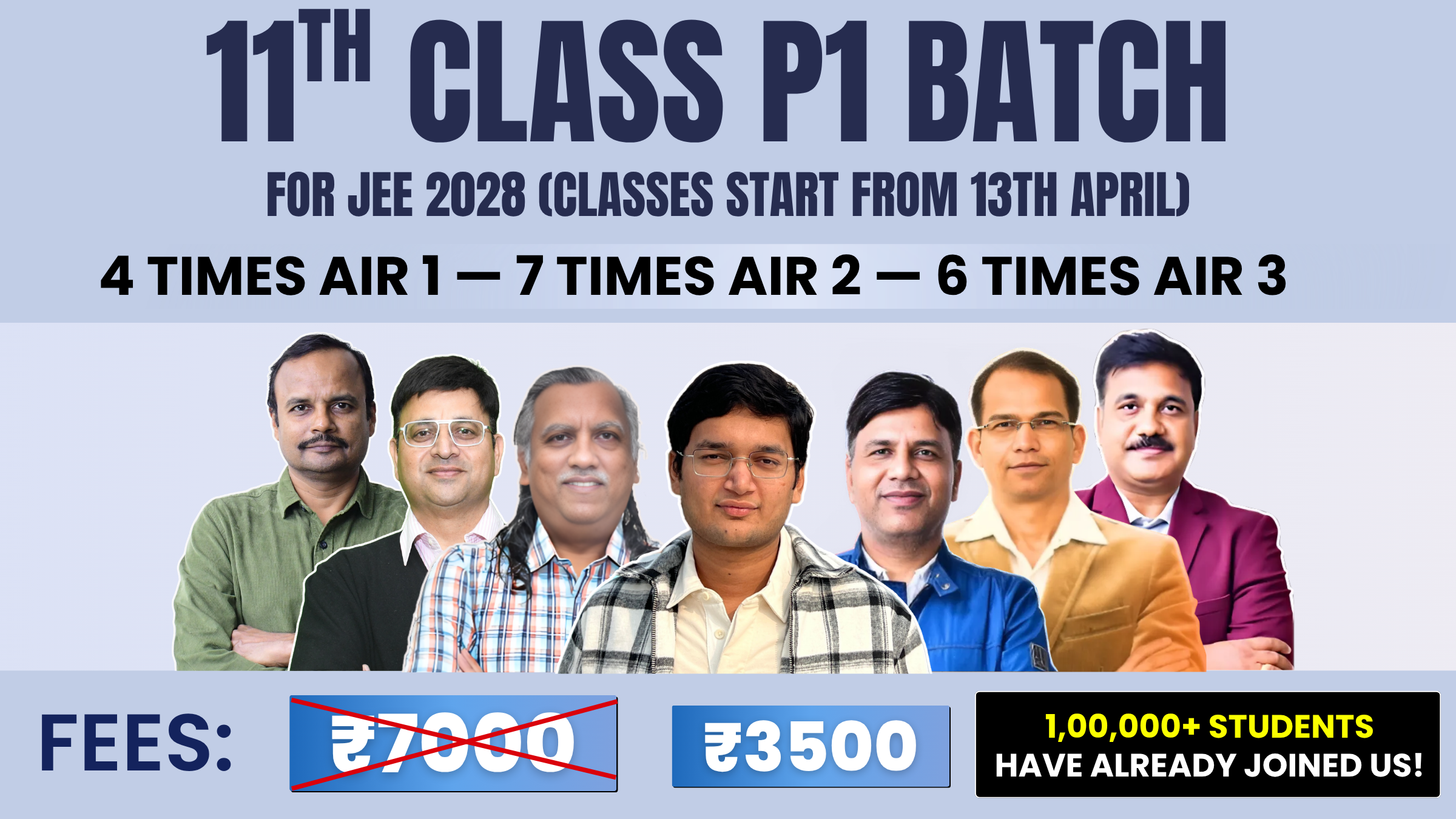 JEE 2028: 11th Class P1 Batch